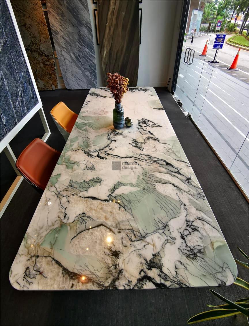 Crystal Tiffany 9 ft long dining table